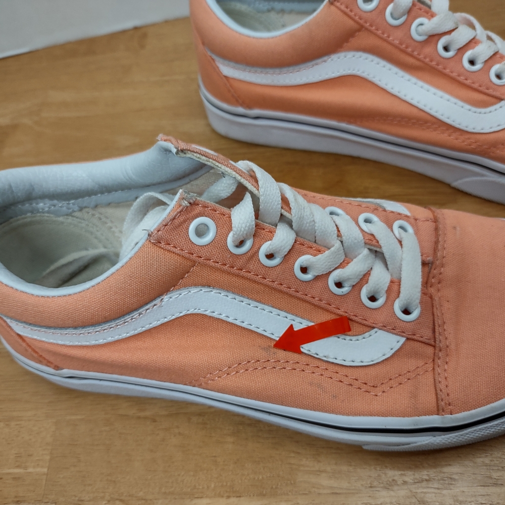 Vans Peach and White Sneakers - Picture 11 of 11